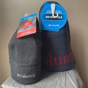 2 Columbia Beanie Winter Hat Set